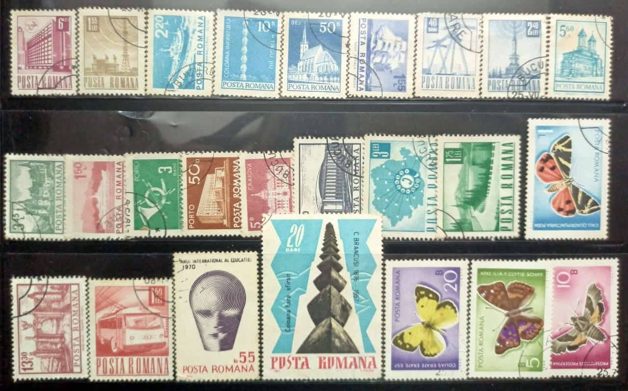 Used Stamps of Romana set of 25 (Foreign Stamp) - BidCurios